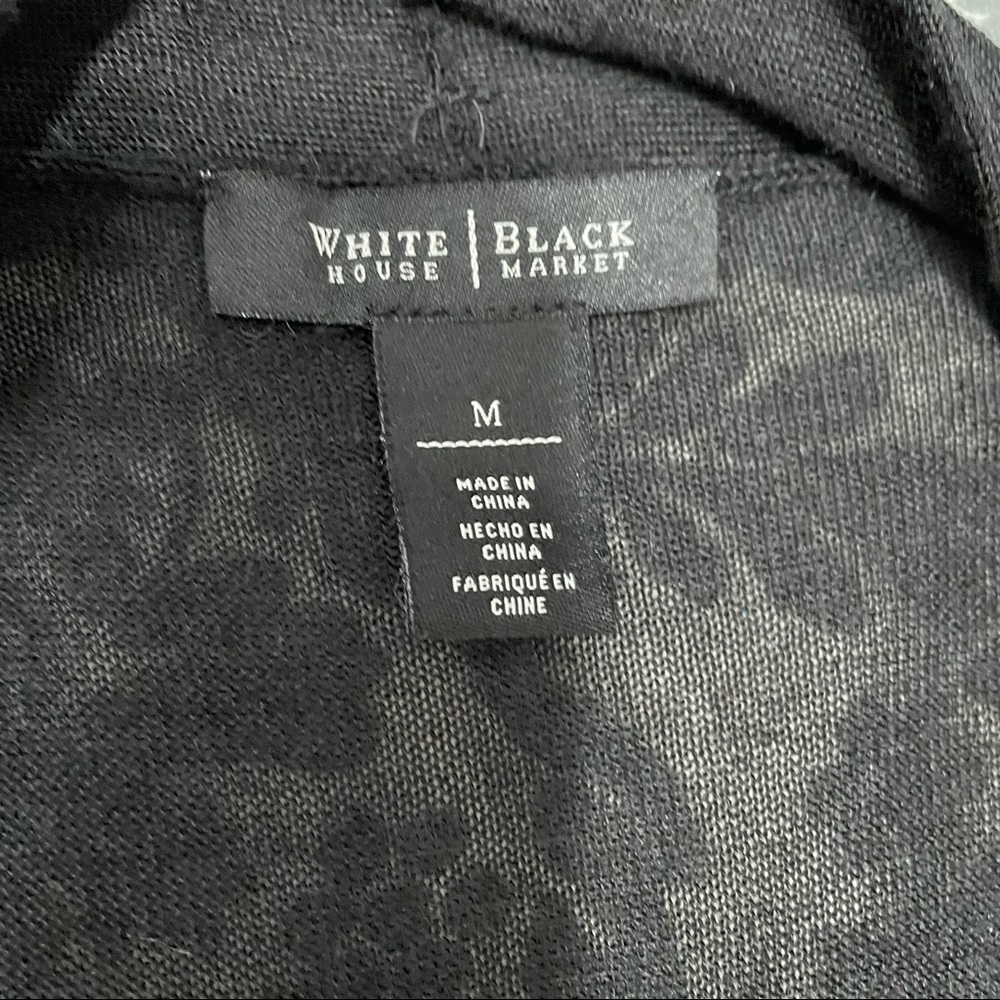 WHBM Black Duster Vest EUC Size M - Picture 4 of 6